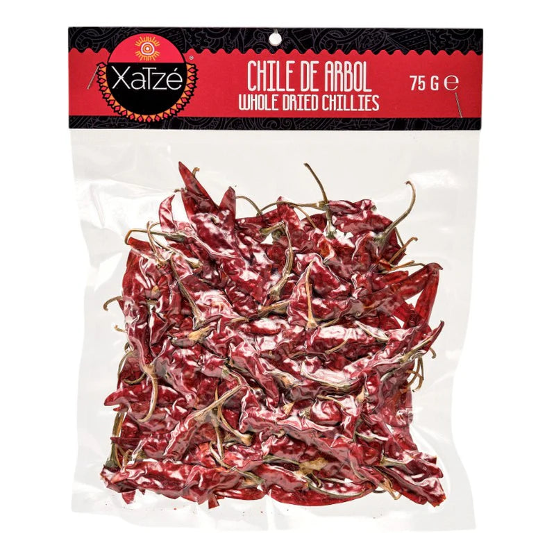 XATZÉ Dried Chile de Árbol 75 g