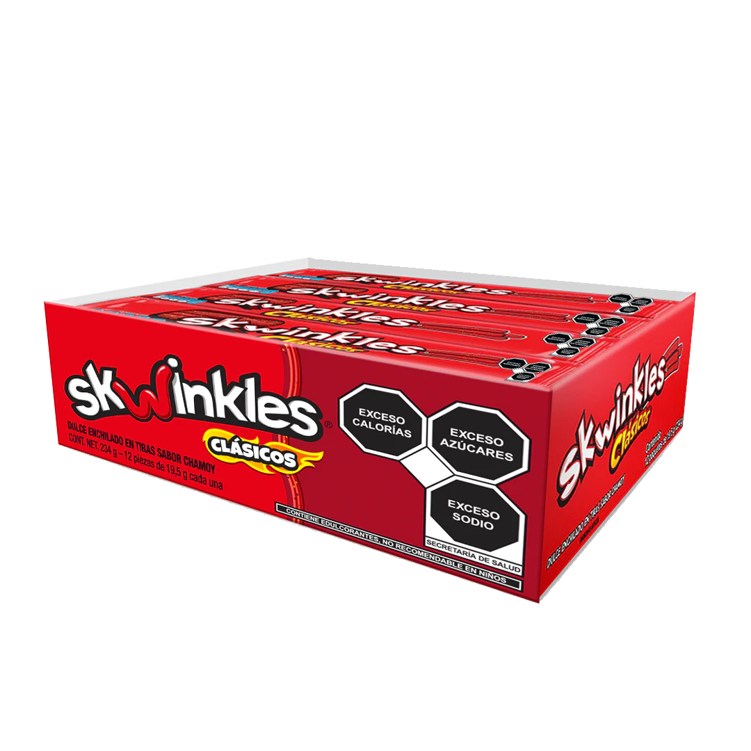SKWINKLES CLASICOS CHAMOY 12 x 19.5 g