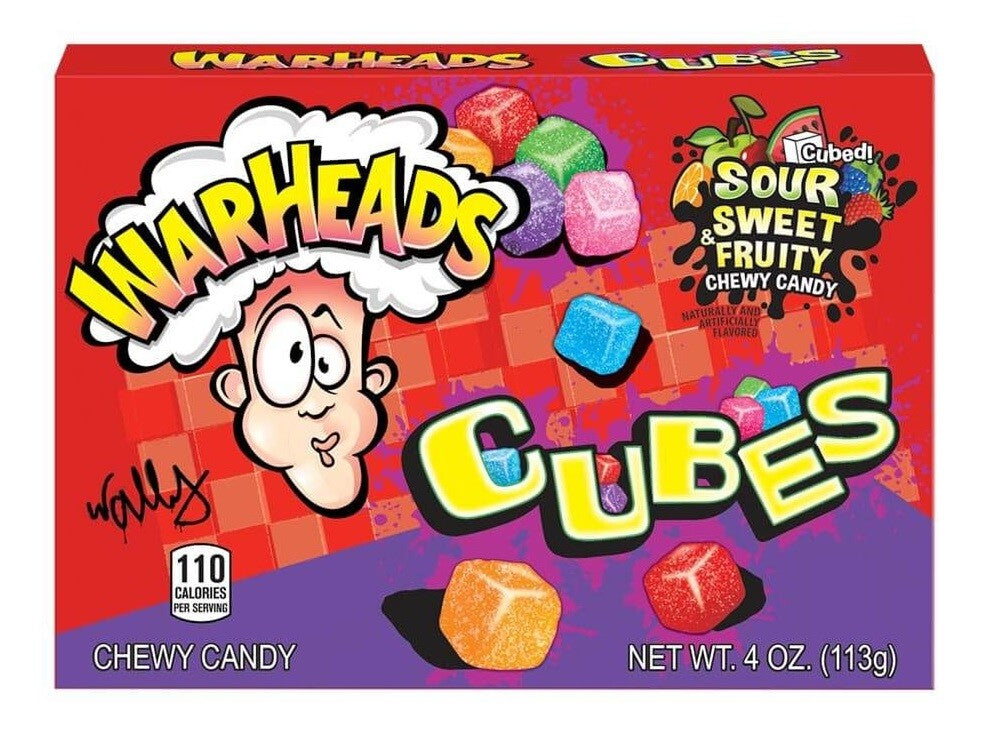 WARHEADS Chewy Cubes Theater Box 113 g