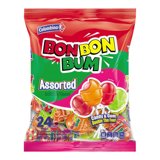 COLOMBINA BON BON BUM ASSORTED – 24 x 17 g