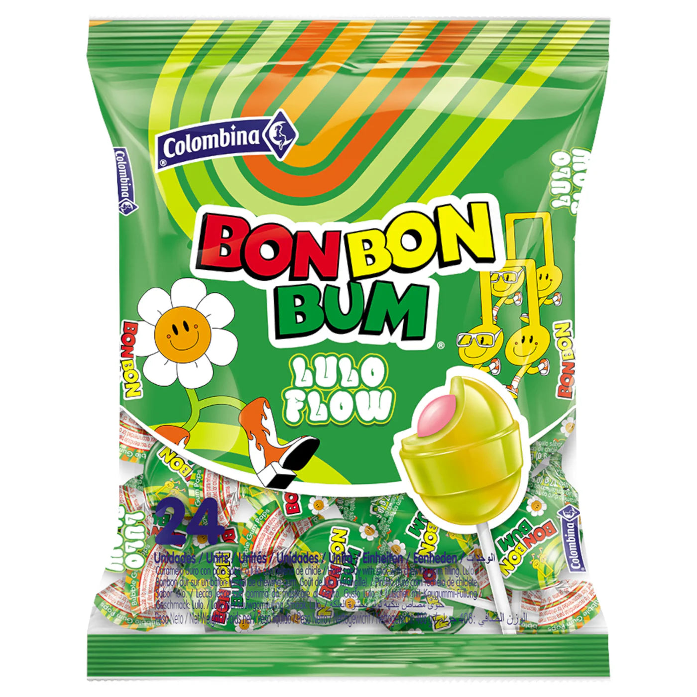 COLOMBINA BON BON BUM LULO FLOW – 24 x 17 g