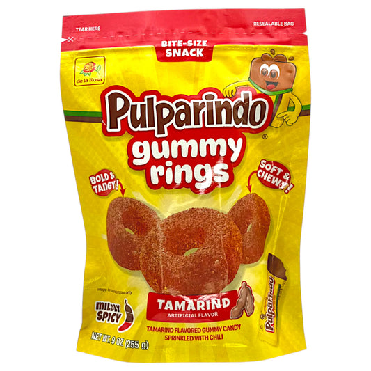 DE LA ROSA Pulparindo Gummy Rings TAMARIND 255 g
