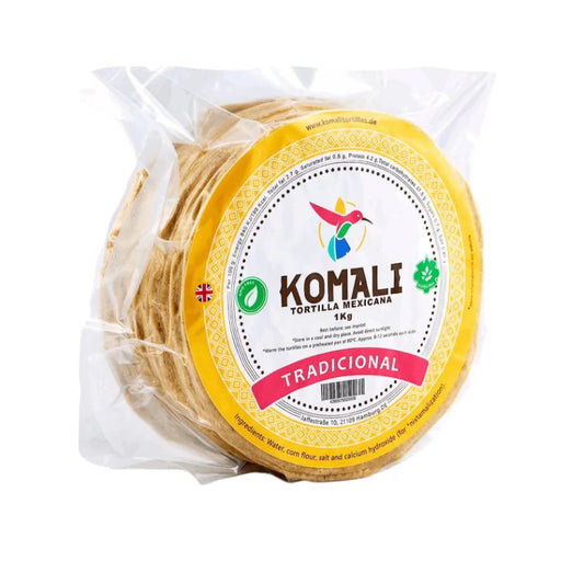 KOMALI TORTILLAS CORN 15 cm 1 kg