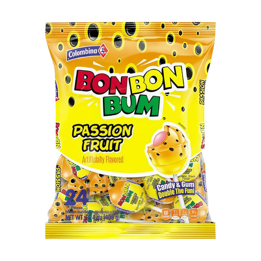 COLOMBINA BONBONBUM PASSION FRUIT 24 x 17 g